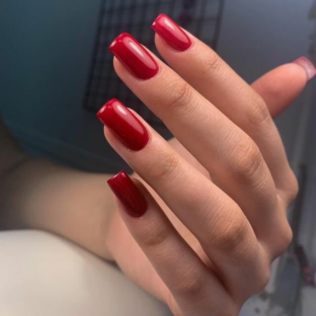 Красный маникюр 2024 на длинные ногти квадрат Aja, beauty salon, Qoıandy aýyly, Shokan Ýálıhanov kóshesi, 1 - Yandex Maps