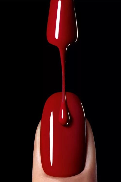 Красный маникюр черный фон Pearls of Joy Manikur, Merah, Estetika merah