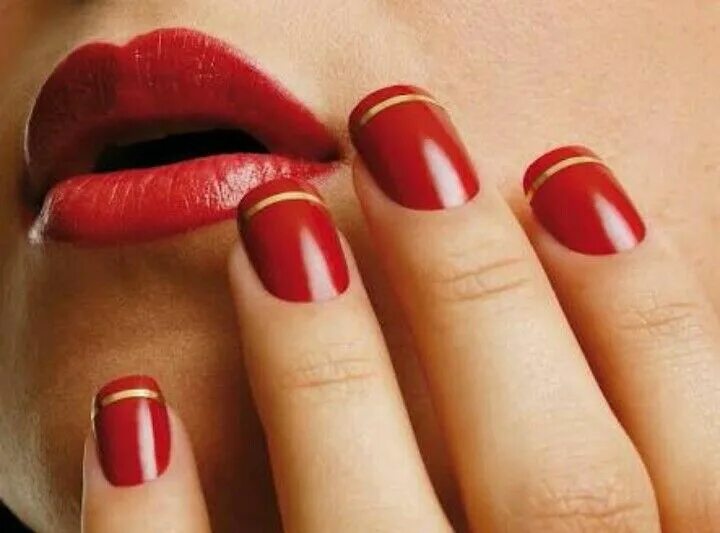 Красный маникюр что означает у девушки Pin de Lacie Stover em Hair did, nails did, errrr' thang did Unhas decoradas, Un