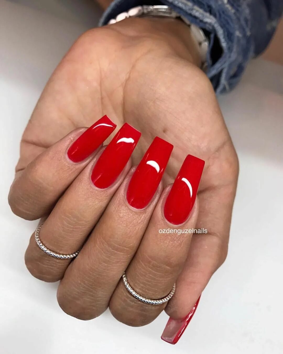 Красный маникюр квадратная форма Pinterest photo - #nails #nail art #nail #nail polish #nail stickers #nail art d