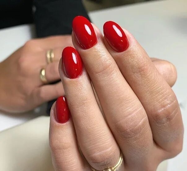 Красный маникюр на среднюю длину Manicure 500 Manicure Strengthening Alignment Coverage 1200 Manicure build up co