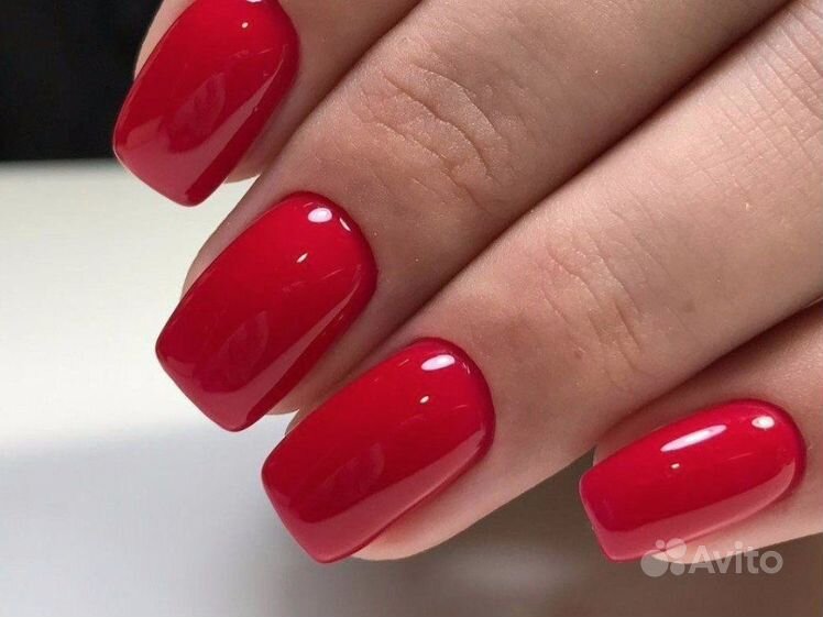 Красный маникюр однотон маникюр и педикюр в 4 руки - Услуги и сервисы в Нижнем Новгороде Поиск специалис