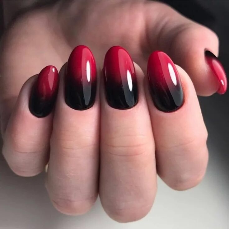 Красный маникюр омбре фото Маникюр Дизайн ногтей Идеи Ombre nail art designs, Ombre nail designs, Best nail
