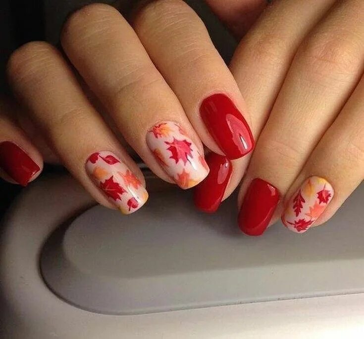 Красный маникюр осень 24 Pin on Маникюр Manicure nail designs, Fancy nails designs, Nails