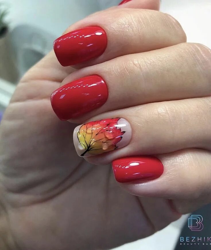 Красный маникюр осенний дизайн 2024 год Pin by vera on Дизайн ногтей White acrylic nails, Elegant nails, Classy nail des