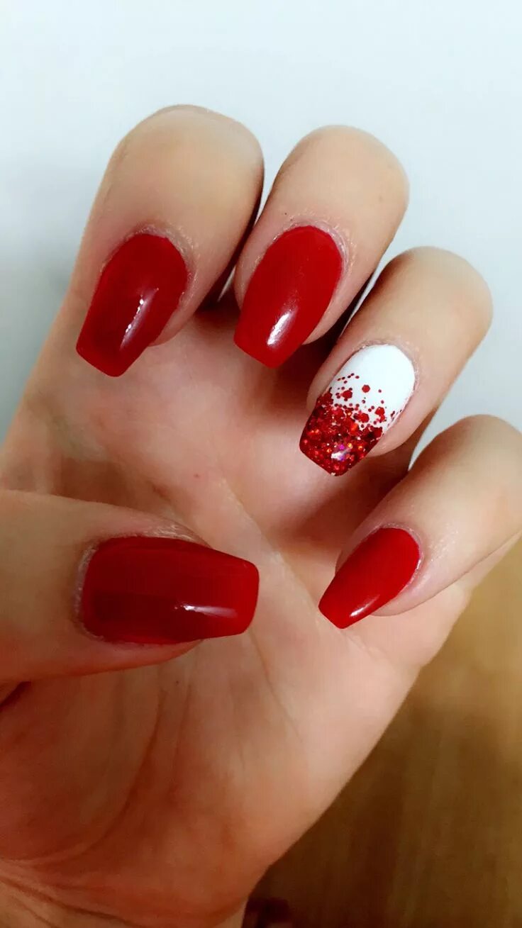 Красный маникюр отзывы Canada Day nails gel polish Gel nail art designs, Simple gel nails, Gel nail des