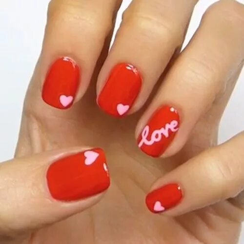 Красный маникюр с дизайном сердечко 75 Best Valentine's Day Nail Designs You Will Love (2024 Update) Valentine's day