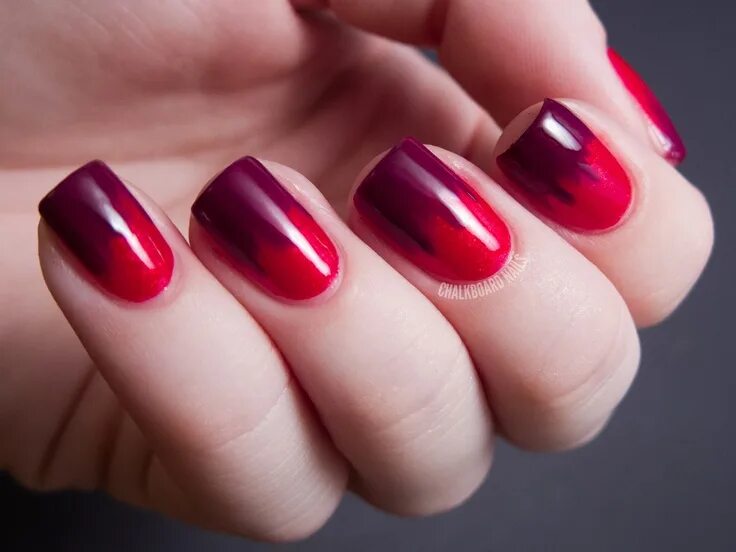 Красный маникюр с каким цветом Some OPI Skyfall Manicures Purple acrylic nails, Red nail art, Best nail art des