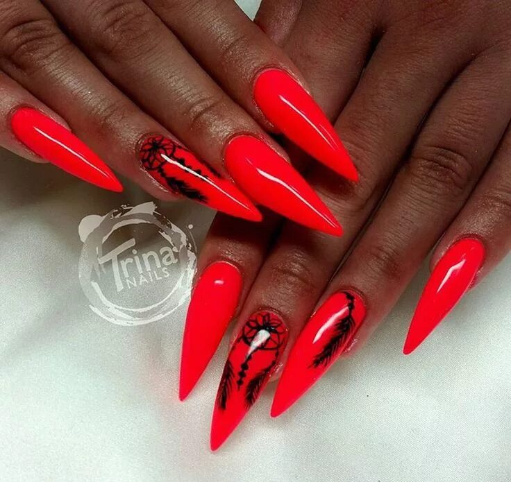 Красный маникюр стилеты Nein red stiletto Nails Red stiletto nails, Toe nail designs, Sparkly nails