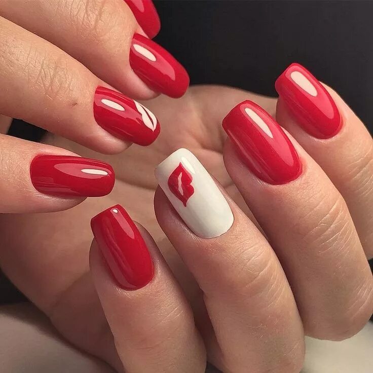 Красный маникюр в сентябре Pin on Дизайн ногтей Red nails, Manicure, Valentines nails