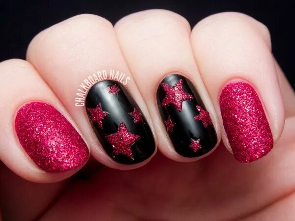 Красный маникюр звезды 50+ Cool Star Nail Art Designs With Lots of Tutorials and Ideas Star nail art, Z