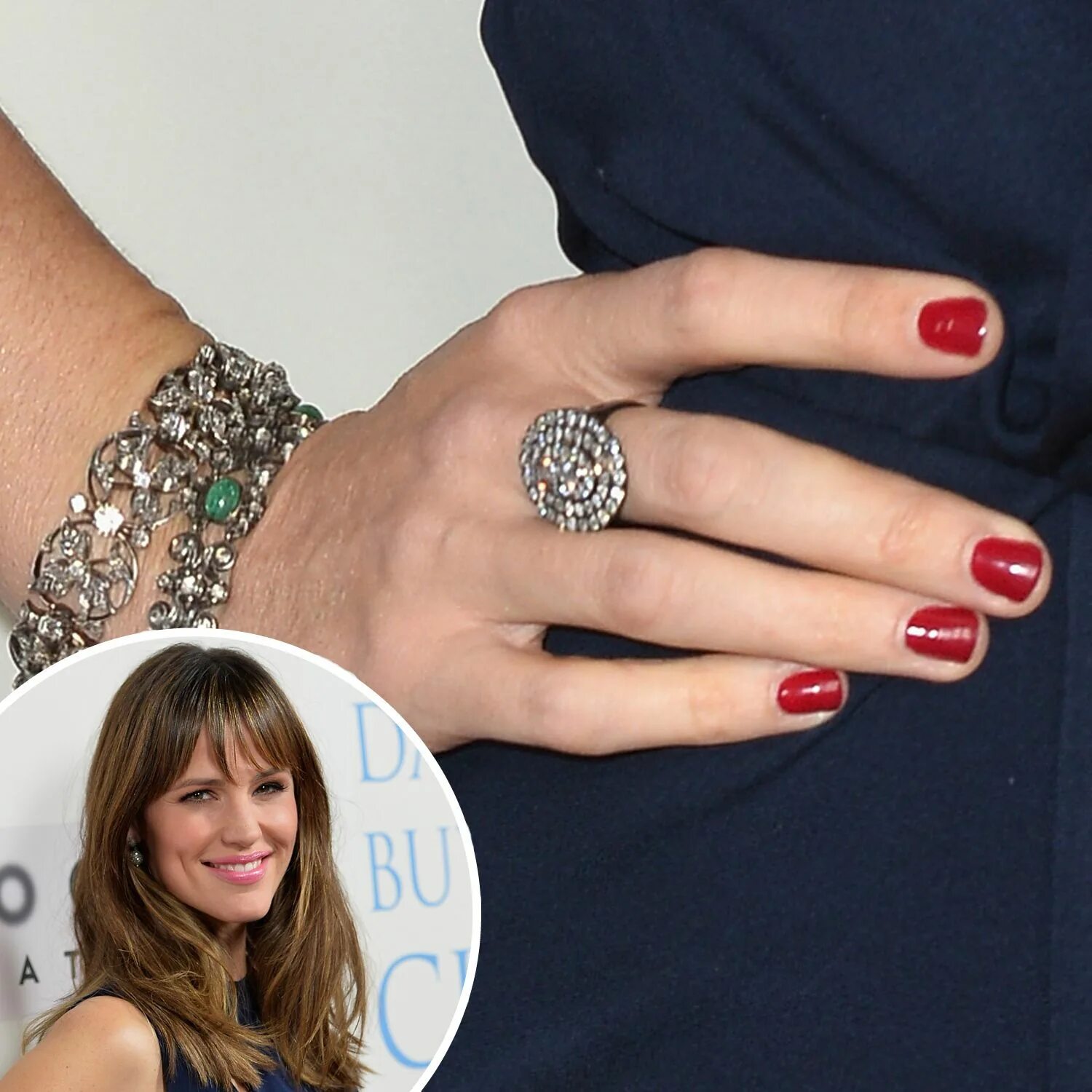 Красный маникюр звезды Jennifer Garner Celebrity nails, Popsugar beauty, Nails