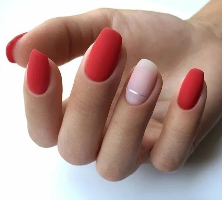 Красный матовый маникюр 2024 Pin on Nails Red nails, Red matte nails, Pretty nails