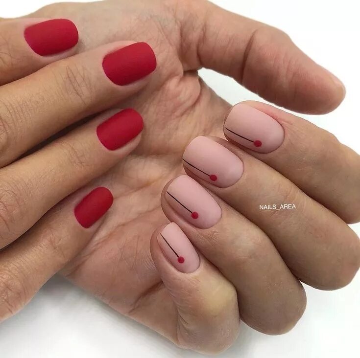 Красный матовый маникюр на короткие ногти Pin on Маникюр Manicure nail designs, Gel nails, Nails