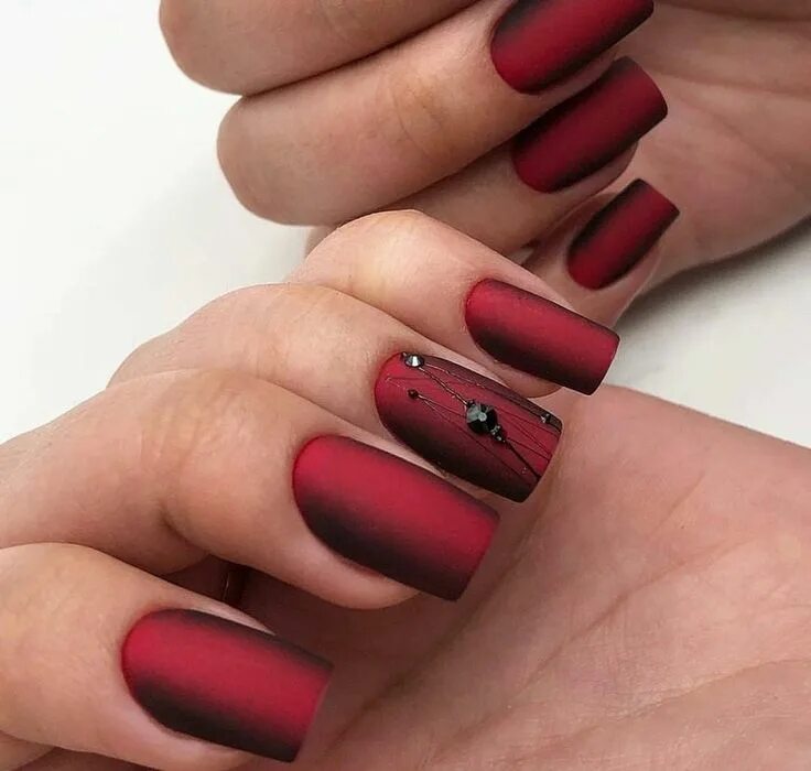 Красный матовый маникюр на короткие ногти 2024 nails red Ногти, Маникюр, Красный маникюр
