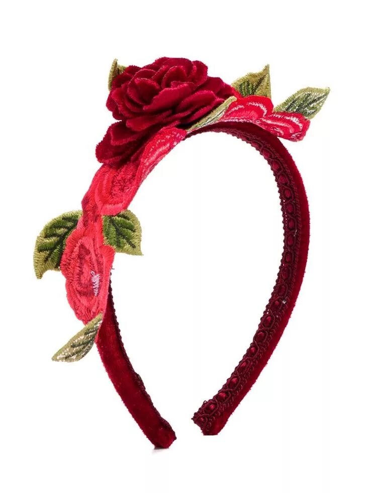 Красный ободок фото Monnalisa rose embellished headband - Red in 2019 Headbands, Girls accessories, 
