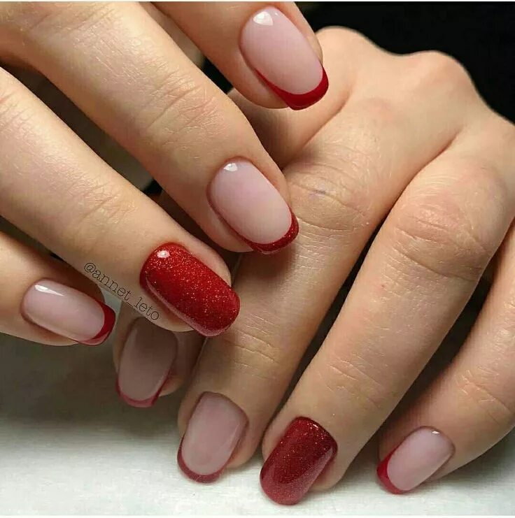 Красный офисный маникюр Пин от пользователя Бальзан Вероника на доске nails (с изображениями) Дизайн для
