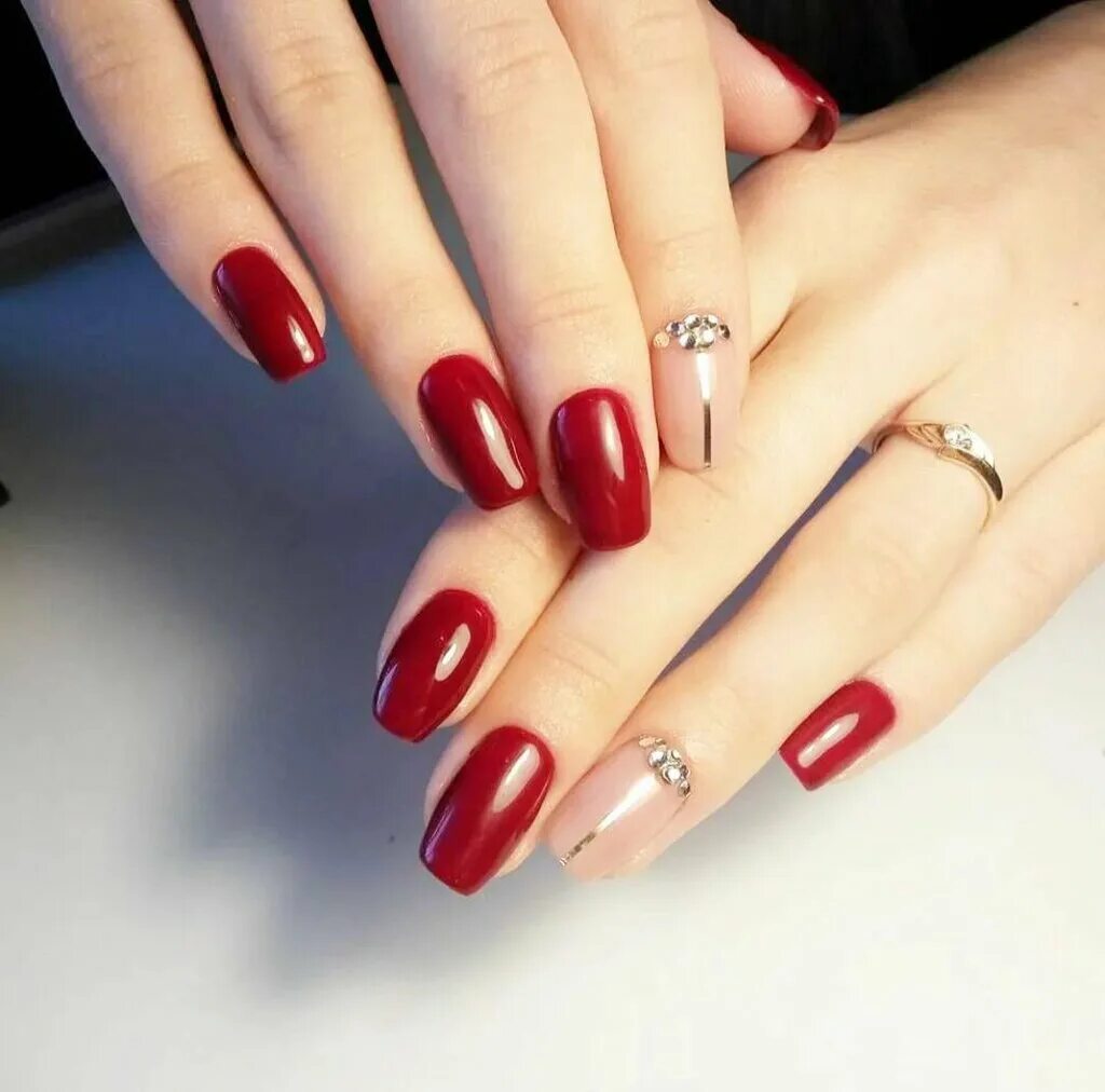 Красный офисный маникюр Nails Studio Sally, ногтевая студия, ул. Дмитриевского, 3, Москва - Яндекс Карты
