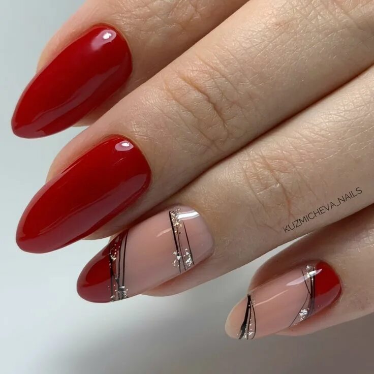 Красный осенний маникюр 2024 новинки Pin by Latina on #Дизайн ногтей Stylish nails, Red nails, Beautiful nails