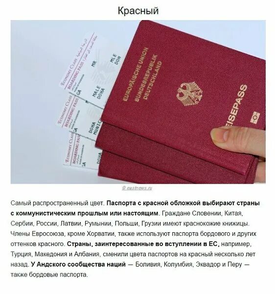 Красный паспорт фото спб Паспорта мира бывают только четырех цветов, и вот почему.