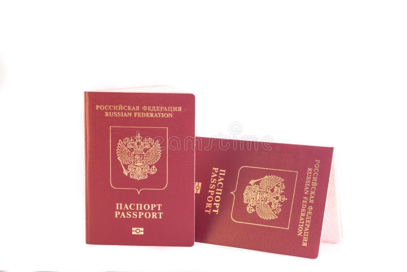 Красный паспорт фото спб Two Passports Red Colour with a Golden Eagle Emblem Stock Photo - Image of peopl