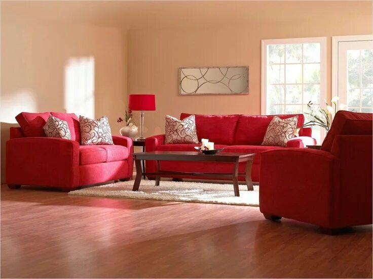 Красный пол в интерьере с чем сочетается Comfortable Living Room Decorating Ideas 49 Red Rug Beige Couch fortable Living 