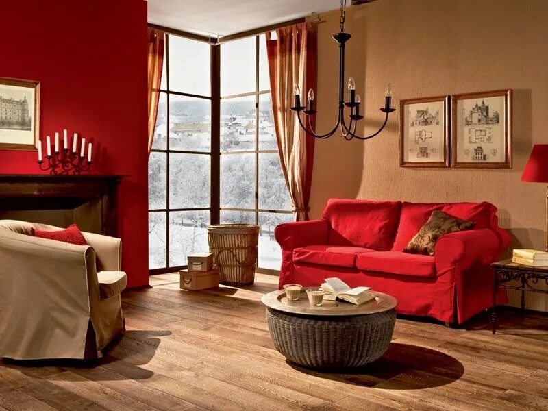 Красный пол в интерьере с чем сочетается Warm And Very Cozy Living Room Design Shelterness Living room warm, Living room 