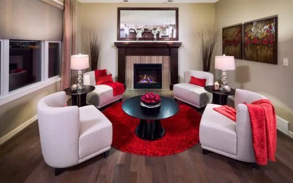Красный пол в интерьере с чем сочетается Natural Delight: 30 Stylish Modern Interiors That Incorporate Fruity Freshness C