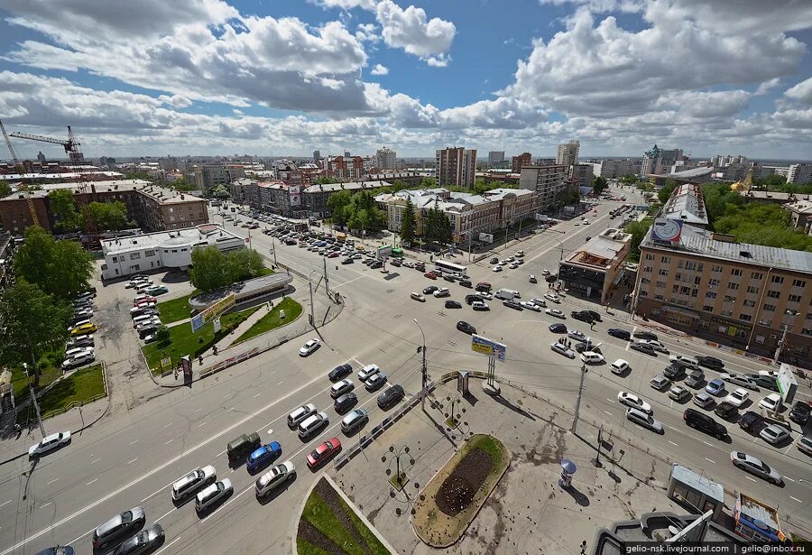 Красный проспект новосибирск фото Новосибирск. Район станции метро "Красный проспект" (2011) - Gelio - Тёрка - Нов
