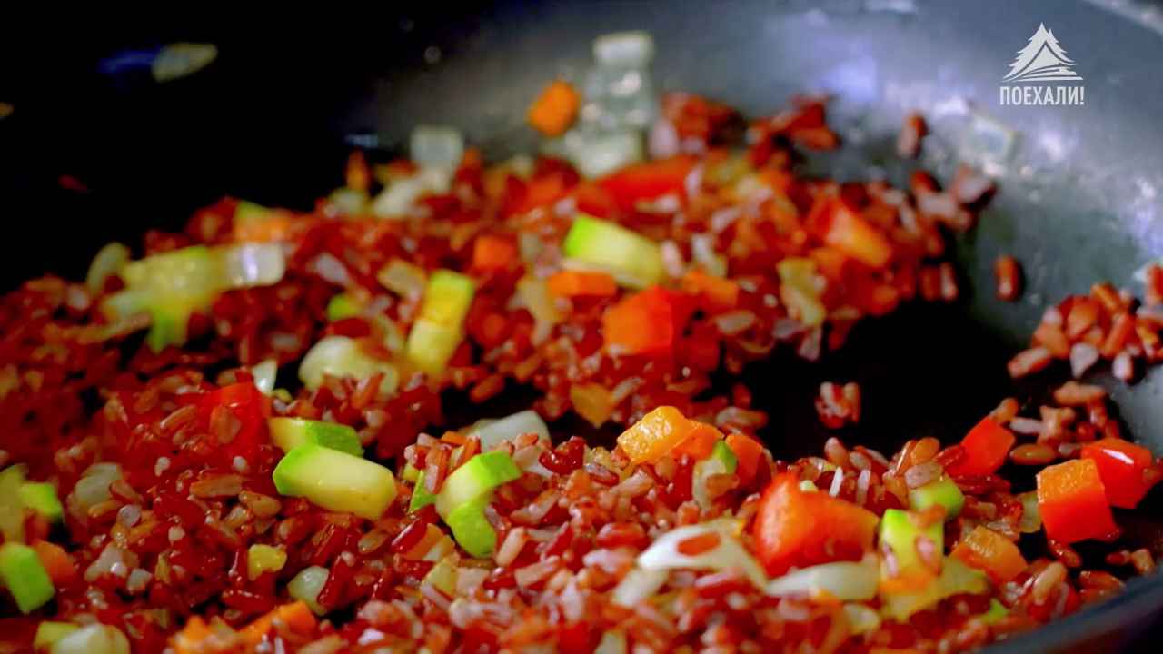 Красный рис рецепты фото Каре оленя с красным рисом и овощами - Бобёр.ру