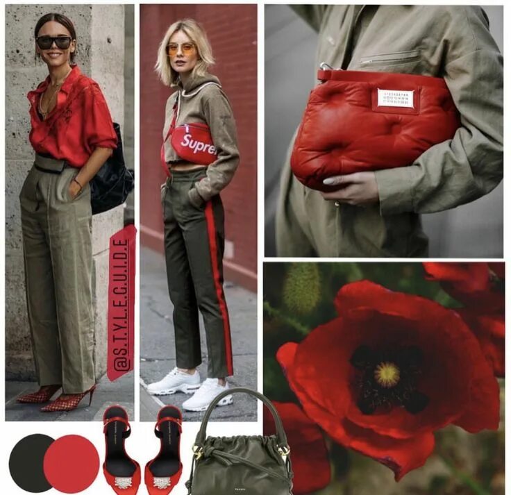 Красный с хаки сочетание в одежде Pin by +44 7492 on Every day outfit in 2024 Color combinations for clothes, Colo