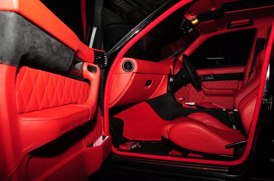 Красный салон тюнинг мечтаю о таком салоне думаю к осенью делать - BMW 5 series (E34), 2,8 л, 1994 го