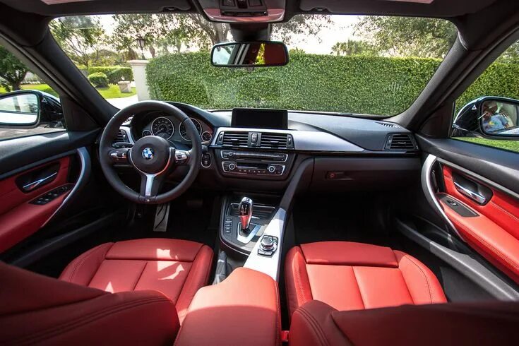Красный салон тюнинг Luxurious Coral Red BMW Car Seats
