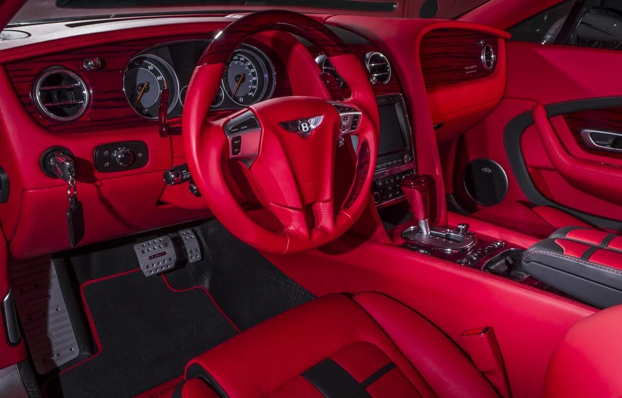 Красный салон тюнинг Continental GT/GTC Mansory
