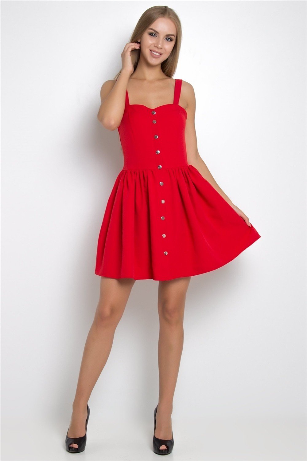 Красный сарафан фото Красный сарафан женский Каталог одежды Dress-m.ru