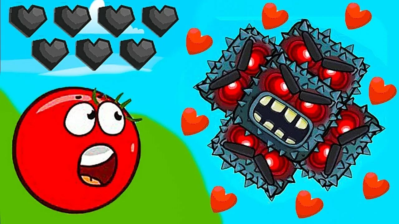 Красный шарик фото Новый мульт Red Ball 4 "Марио". Анимация Игра - Красный Шар как несносный шарик 