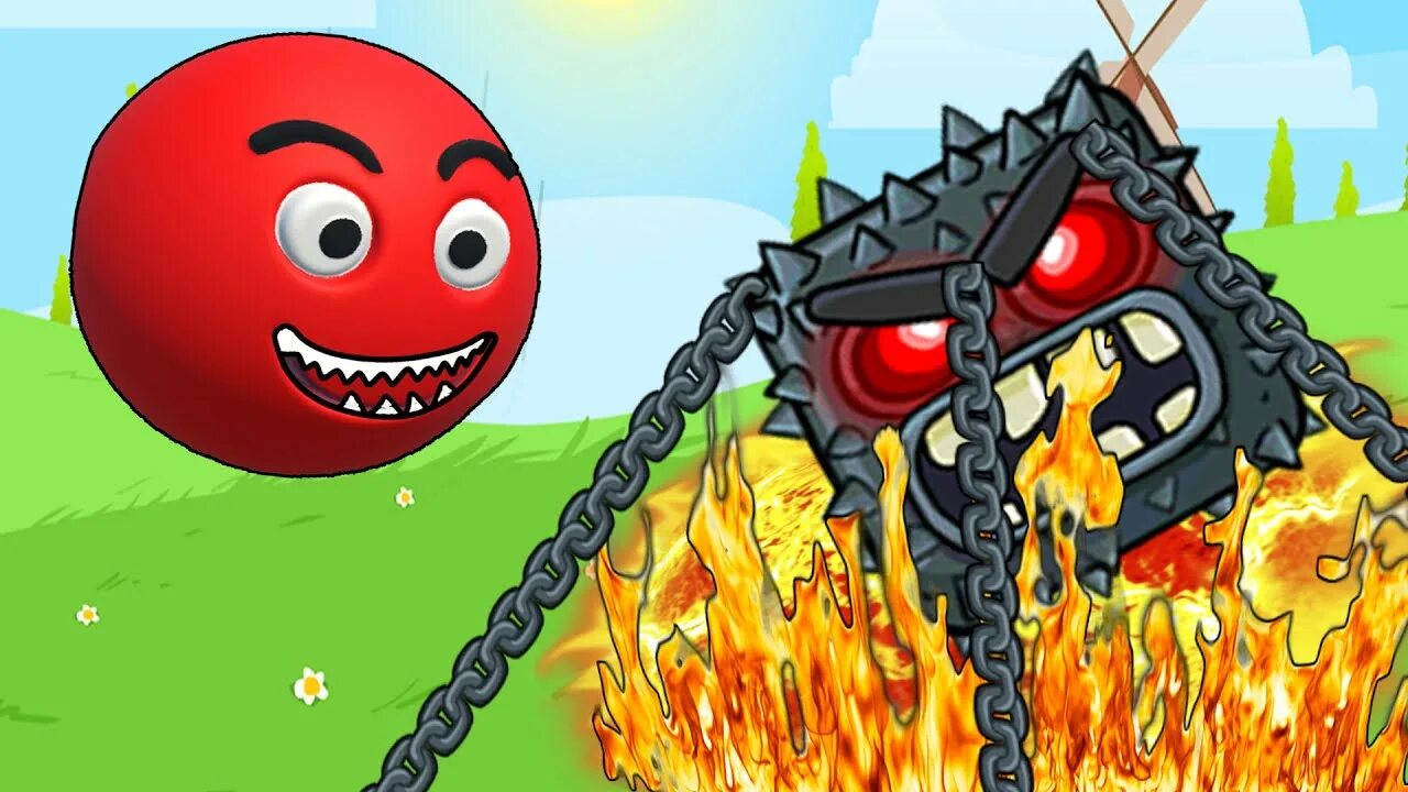 Красный шарик фото 3D New Red Ball. Красный шарик с молотом. Игры от Флавиос, прохождение, и много 