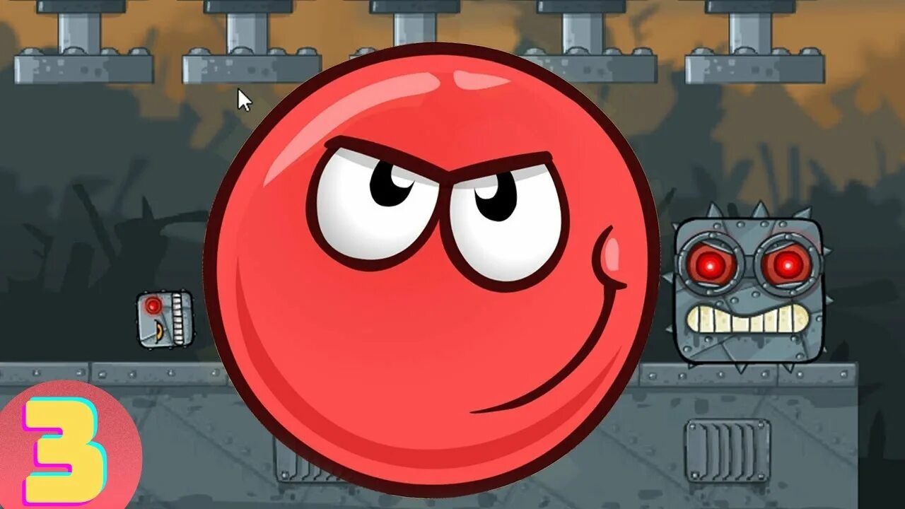Красный шарик фото Squid Game охранник играет в КРАСНЫЙ ШАР. Уровни 30-40. ИГРА Red Ball Bounce на 
