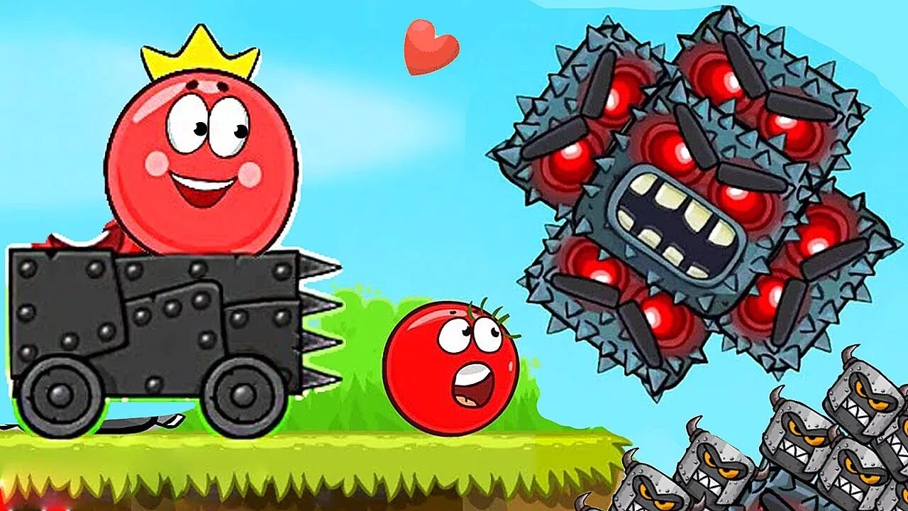 Красный шарик фото Красный Шар - мод на 1000 квадратов на уровне ! Игра Red Ball 4 mod 100 square ш