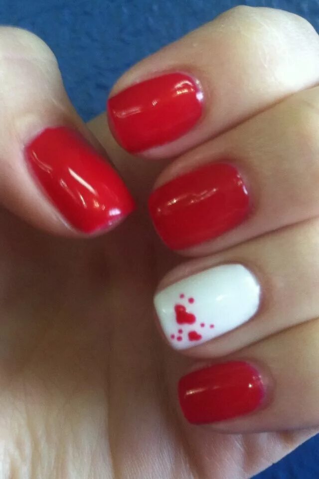 Красный шеллак фото 60 Incredible Valentine's Day Nail Art Designs Valentines nail art designs, Vale