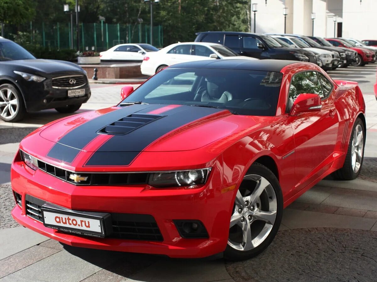 Красный шевроле фото Купить б/у Chevrolet Camaro V Рестайлинг 3.6 AT (326 л.с.) бензин автомат в Моск
