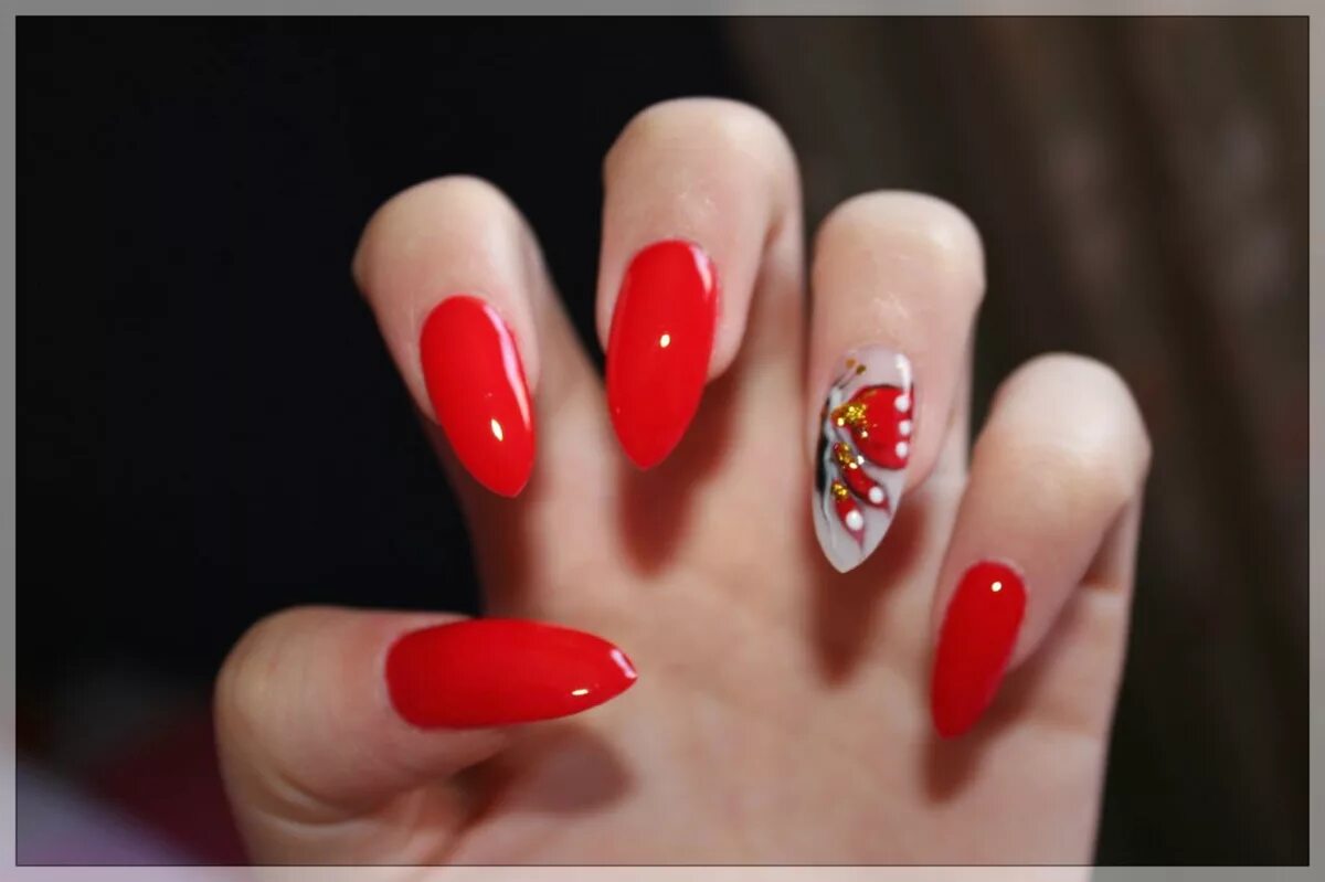 Красный сочный маникюр accessories, butterfly and cool - image #522357 on Favim.com