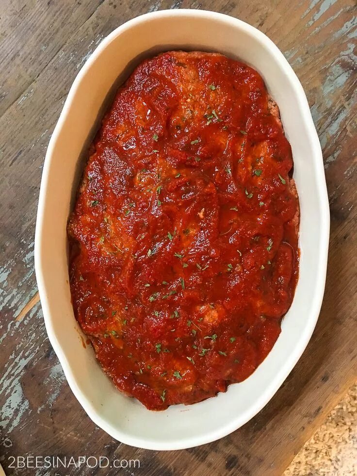Красный соус рецепт фото Delicious Italian Meatloaf - Plus 12 Other Italian Style Recipes - 2 Bees in a P
