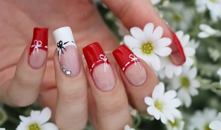 Красный свадебный маникюр Hihoja kynsillä (With images) Anime nails, Manicure, Nails
