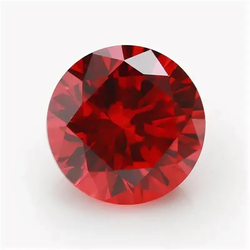 Красный циркон фото Size 0.8mm 10mm Orange Loose CZ Stone Round Shape Cubic Zirconia Stone eBay