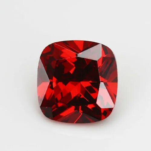 Красный циркон фото 50pcs 5x5 15x15mm Cushion Garnet Red loose cz stone cubic zirconia gemstone eBay