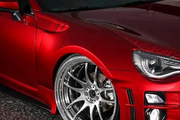 Красный цвет авто фото Toyota 86 độ widebody Kuhl Racing Toyota, Công nghệ