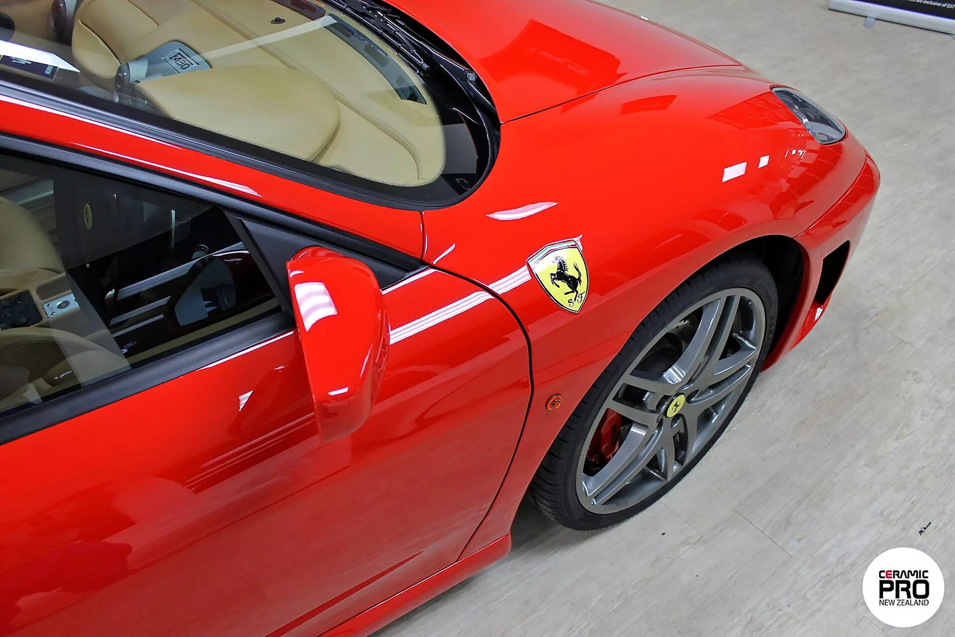 Красный цвет авто фото Алый цвет автомобиля Ferrari F430 засиял после защиты Ceramic Pro - CeramicPro U