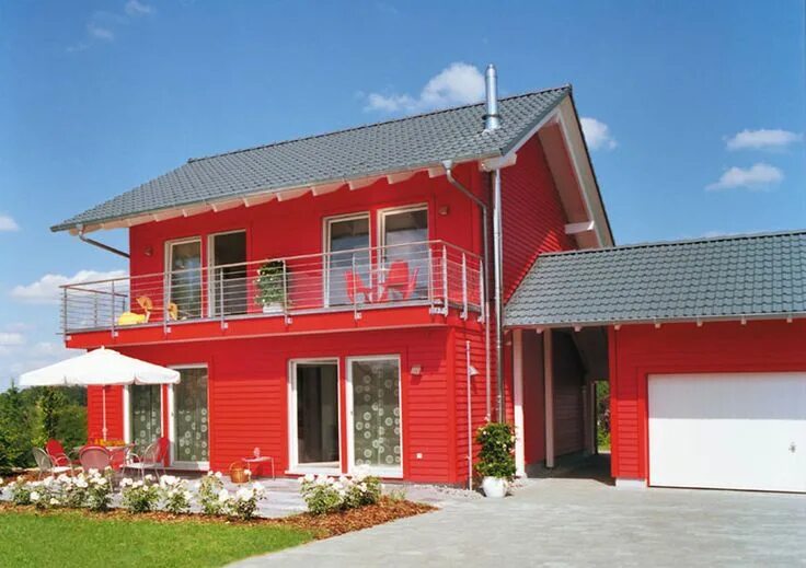 Красный цвет дома фото Colori per Esterni della Casa: oltre 100 Idee per Facciate MondoDesign.it