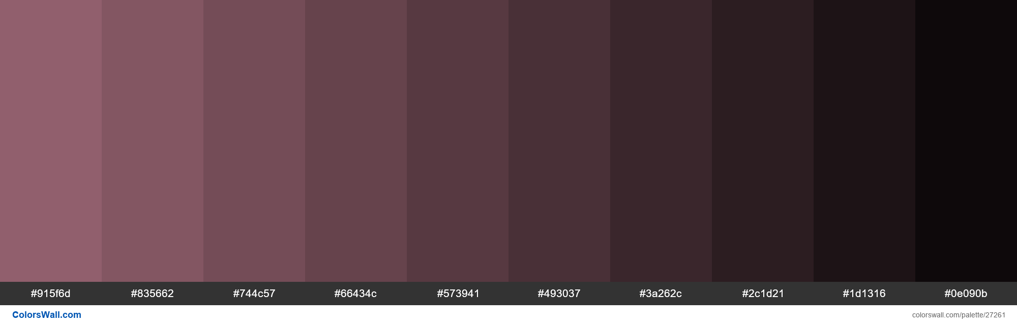 Красный цвет фото оттенки Shades of Mauve Taupe color #915F6D hex
